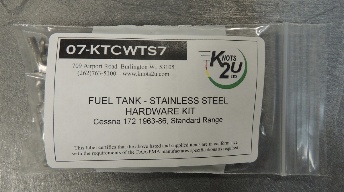 Wing Tank Screw Kit Fits Cessna 172 (1963-1986) (one tank, standard range)