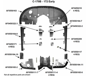 Cessna 172 A Engine Baffles