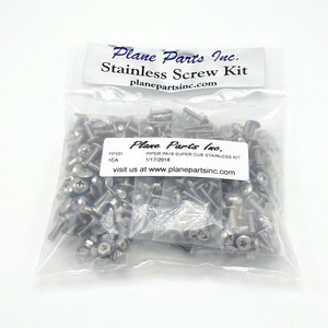 Piper PA-18 Stainless Steel Hardware Kit.