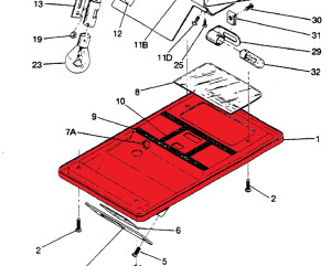 Cessna 172 COVER ASSY. 059-P2415021-1.