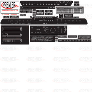 Cessna 310P, 310Q Interior Decal Kit. 059-61012.