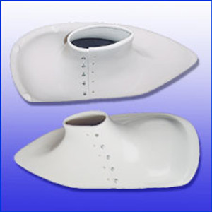 ABS Plastic Brake Fairings. (Set of Two) Cessna 172 1974 & Up. Cessna part 0541224-1, 0541224-2.