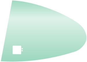 Piper PA-22 Left Rear Door Window, GLA2213