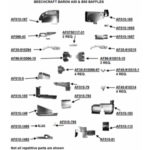 Beechcraft Baron A55 | B55 Complete Engine Baffle Set