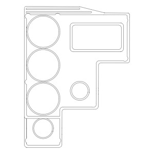Cessna 206/210 Escutcheon - Instrument Panel