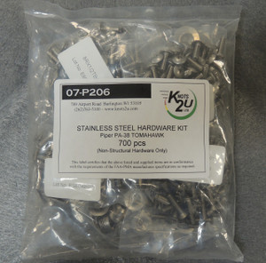 Piper PA-38 Tomahawk Stainless Steel hardware Kit from Knots 2U.