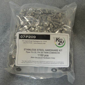 Piper PA-30 and PA-39 twin Comanche Hardware Kit from Knots 2U