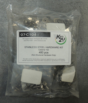 Cessna 150 Stainless Steel Hardware kit