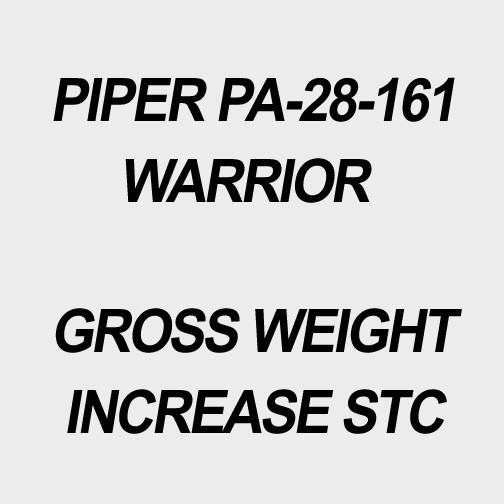 Piper PA-28-161 Gross Weight Increase STC. Adds 115 lbs!