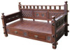 ALLEN DAYBED 7601 WITHOUT CUSHION & PILLOW - MAHOGANY (PICTURED) OR CHOCOLATE