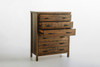 NEW YORK (289) QUEEN 4 PIECE TALLBOY BEDROOM SUITE - RUSTIC ASH 