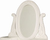 QUEEN ANNA 3 DRAWER SMALL DRESSING TABLE WITH MIRROR & STOOL -  1370(H) x 700(W)  -WHITE 