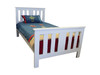 KING SINGLE FEDERATION BED WITH 2 UNDERBED STORAGE BOXES (NOT PICTURED) - PRICED IN ASSORTED COLOURS (VIC ASH AND PINE OPTIONS ALSO AVAILABLE - PRICE ON APPLICATION) - CUSTOMISATION AVAILABLE