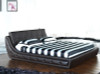 KING ARMOUR (G856#) LEATHERETTE BED - ASSORTED COLOURS