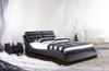 KING MILLY (G965#) 100% LEATHER / LEATHERETTE COMBINATION BED - ASSORTED COLOURS