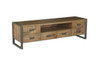 CONTEMPO (WOCN-008) TV UNIT WITH 6 DRAWERS -575(H) X 2000(W)  - ANTIQUE NATURAL