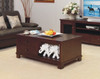 JAMES COFFEE TABLE WITH 2 DRAWERS - 1200(W) X 700(D)- (MOUNTAIN ASH) - PALE BROWN