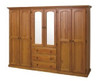 RAINE 4 PIECE WARDROBE WITH 6 DOORS AND 3 DRAWERS - 1840(H) X 2400(W) - ASSORTED COLOURS