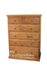 YORK (AUSSIE MADE) TALLBOY 6 DRAWER (2 OVER 4) - 1200(H) x 900(W) x 450(D) - ASSORTED COLOURS