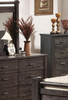 ASHCOURT  6 DRAWER DRESSER WITH MIRROR (5-4-9-19-15-14)  - 1490(H) X 1870(W) - CHACOAL