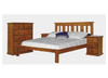 GINA SINGLE TIMBER BED - BLACKWOOD OR WALNUT