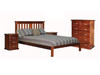  MOREWELL DOUBLE OR QUEEN 4 PIECE (TALLBOY) BEDROOM SUITE - ROUGH SAWN