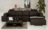 BENSALEM (F3008C) CHAISE  LOUNGE SUITE +  COFFEE TABLE - CHOICE OF LEATHER AND ASSORTED COLOURS AVAILABLE