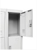 VILLIANIX  (LLIE03)  4 x DOOR STORAGE LOCKER - 380(W) x 450(D) -  GREY