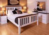 JANE KING 3 PIECE (BEDSIDE) BEDROOM SUITE - WHITE/ WALNUT TOP