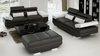 GORICA (K5009E) 3 SEATER + 3 SEATER + 1 FOOT STOOL     - CHOICE OF LEATHER AND ASSORTED COLOURS AVAILABLE