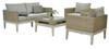 MALVA (VLT-008) 4 PIECE SOFA  SET 