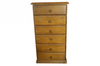 CRONULLA (CR246) 6 DRAWER NARROWBOY - 1190(H) X 600(W) - BALTIC , WALNUT OR GREYWASH