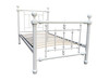 SINGLE COVENTRY METAL BED - BLACK OR WHITE 