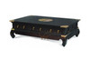 CHINESE  6  DRAWER  COFFEE TABLE (  CT 006 CSN) - 1500(W) X 1000(D) - MAHOGANY OR CHOCOLATE