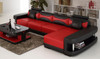 CHESHIRE (F3001C) CHAISE LOUNGE SUITE EXCLUDING COFFEE TABLE - CHOICE OF LEATHER AND ASSORTED COLOURS AVAILABLE