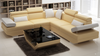 GORICA 5 SEATER CORNER LOUNGE SUITE WITH MATCHING COFFEE TABLE (K5009B) - CHOICE OF LEATHER AND ASSORTED COLOURS AVAILABLE