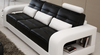  SENCHEL  3 SEATER LEATHERETTE SOFA  (MODEL - L6008D) - CHOICE OF LEATHER AND ASSORTED COLOURS AVAILABLE