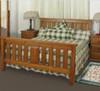  QUEEN LUNAMIS  BED - (MODEL 3-8-1-12-20-15-14) -  AVAILABLE IN CHESTNUT OR WALNUT