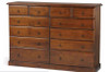 JESSICA / URBAN (AUSSIE MADE) THICK TOP 12 DRAWER CHEST - 1200(H) x 1800(W) - ASSORTED COLOURS