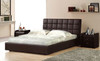  QUEEN  KANSAS  LEATHERETTE  BED (B018) - ASSORTED COLORS AVAILABLE