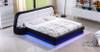 QUEEN METHODY LEATHERETTE BED WITH FANCY LED LIGHT (CD008) - ASSORTED COLORS