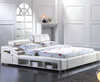  KING  SAMMY LEATHERETTE BED (CD020) - ASSORTED COLORS