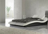 KING  ODESY LEATHERETTE   BED  WITH 2 VELCRO CUSHIONS (CD037) - ASSORTED COLORS AVAILABLE