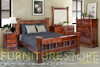 CALISTA KING 3 PIECE (BEDSIDE) BEDROOM SUITE - ROUGH SAWED