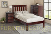 CRONULLA DOUBLE OR QUEEN 3 PIECE (BEDSIDE) BEDROOM SUITE - BED WITH DOONA FOOT - BALTIC (#215) , WALNUT (#219) OR GREY WASH (#501)