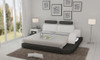 QUEEN SARATOGA  LEATHER BED ( LB8802) - ASSORTED COLORS AVAILABLE IN DIFFERENT  LEATHERS (COLOUR BOARD ATTACHED IN IMAGE SECTION)