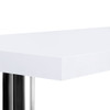 MAYA OFFICE COMPUTER  CORNER DESK DESK TABLE WITH BOOKSHELF  (DESK-SWIVEL-352WH-AB) - WHITE 