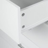 LENNY  6  DRAWERS  TOP SPLIT TALLBOY - 1050(H) x 850(W) -WHITE