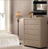  MARRIOTT FABRIC TALLBOY WITH 5 DRAWERS (13-15-14-18-15-5) -   LINEN 