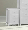 FEDERATION (AUSSIE MADE) 3 DRAWER BEDSIDE TABLE  - ASSORTED COLOUR STAINS AVAILABLE (NOT WHITE AS PICTURED)